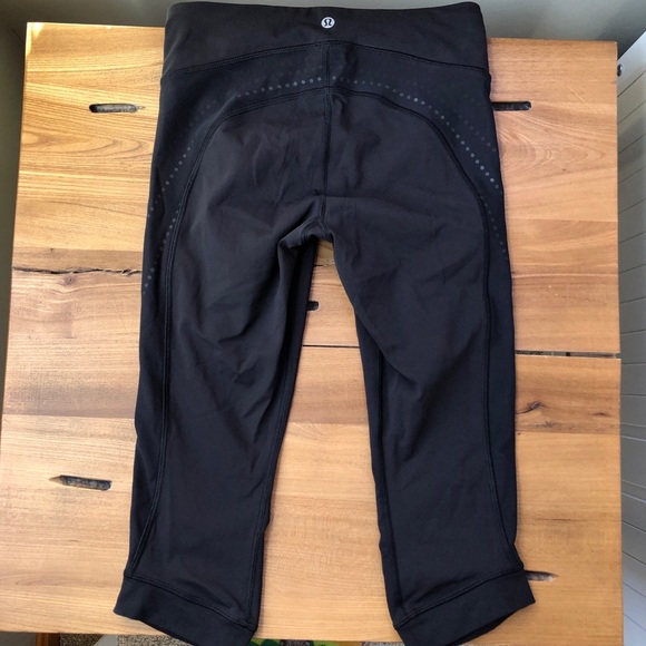 Lululemon Stop At Nothing Crop Black Luxtreme - Picture 11 of 16